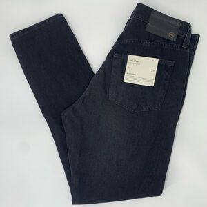 AG Adriano Goldschmied Apex Men's Size 28R Drop Rise Tapered Denim Jeans Black